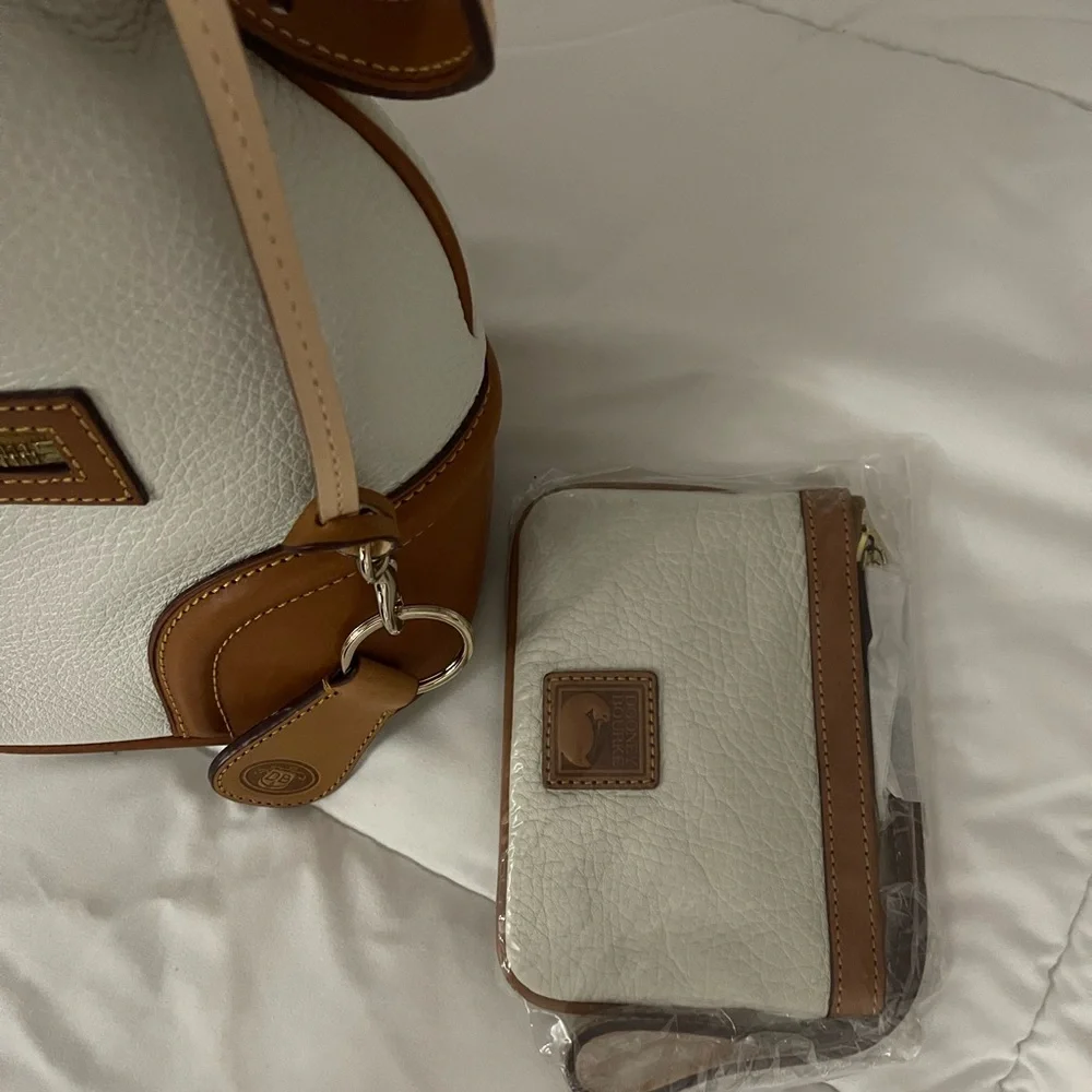 Dooney & Bourke White and Brown Women's Bag